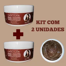 Kit 2 Unidades Máscara Tonalizante Chocolate S/ Amônia - Resultado 100% Natural com Hidratação