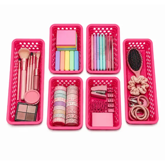 Kit 6 Organizadores Armarios Maquiagem Quartos Multiuso