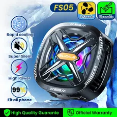 Magnetic Cell Phone Cooler Ventilador RGB Portátil Móvel Leve Radiador Com Área De Resfriamento