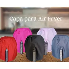 Capa Para Air Fryer Fritadeira Elétrica 3,5 a 4,5 L - Cores Lisas
