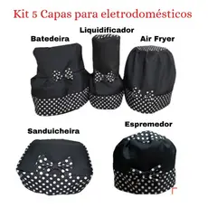 Kit Cozinha 5 Capas com Laço para Eletrodomésticos