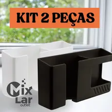 Suporte De Parede dois em um Multifuncional Sem Furar Telefone Móvel/Controle Remoto/Banheiro