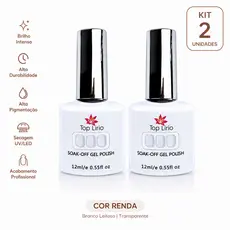 Esmalte de Renda em Gel 12ml soak-off Gel Lirio