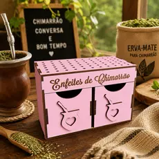 Porta Enfeite de Chimarrão e Biscuit  organizador de decoração chimarrão cores diversas