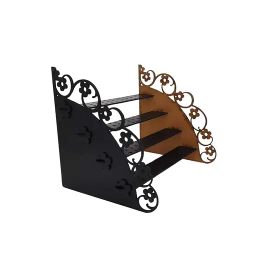 Porta Enfeite de Chimarrão ou Biscuit, Modelo Escada 4 Degraus