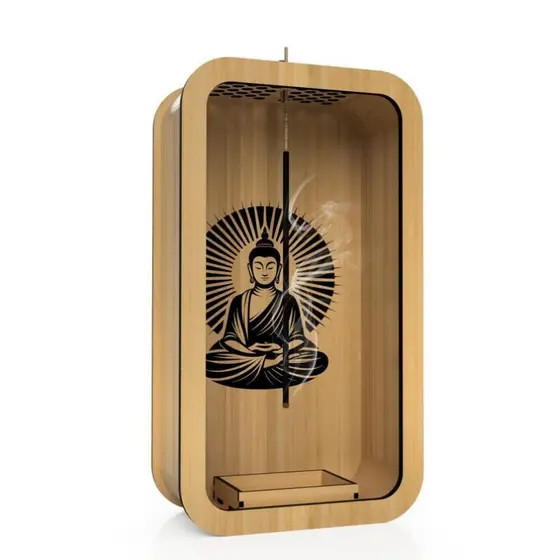 Incensário Cascata em MDF – Decoração Zen e Relaxante