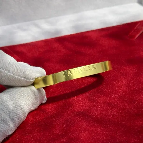 Pulseira Lisa Família 100% Moeda Antiga – Alta Durabilidade