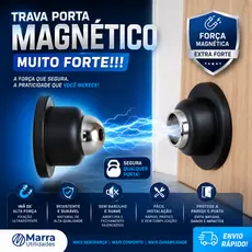 Prendedor Fixador Imã Trava Porta inox Magnético Adesivo Inox