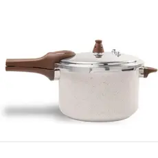 A Panela Pressão  ceramica Vanilla 6,8l Com Indução