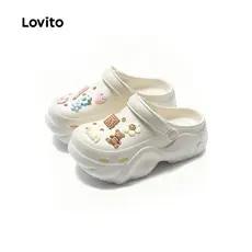Lovito Sandálias Femininas Casuais Leves e planas LFA97001