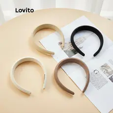 Lovito Tiara de Cabelo Feminina Larga e Casual L17M374 em Cores Variadas