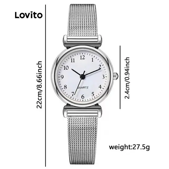 Lovito Assistir Business Earth Relógio Branco LFASCS1635