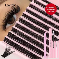 Lovito Kit de Extensão de Cílios Acessórios de Maquiagem LFASCS699