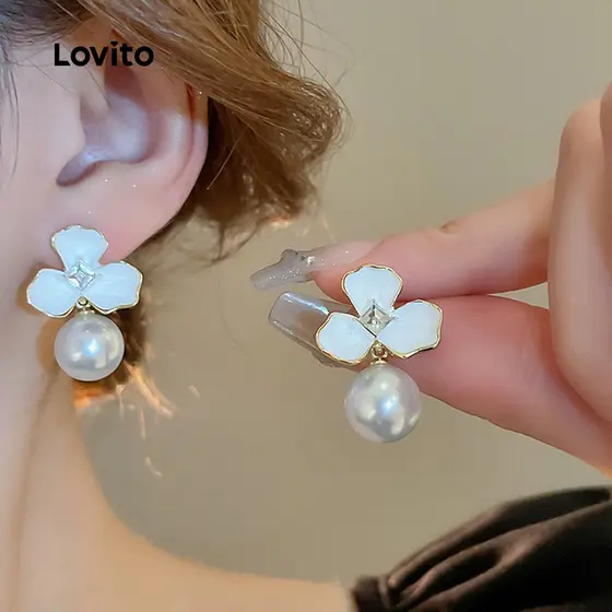 Lovito Brincos Casuais de Flores LFA114002