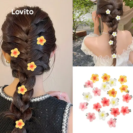 Lovito Clipes de Cabelo Jacquard LCS28A112
