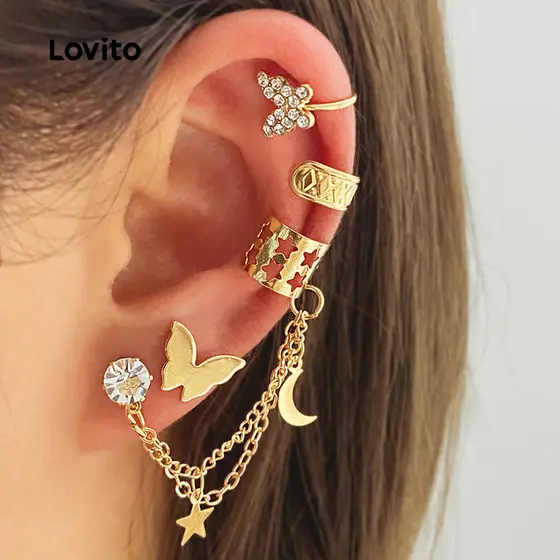Lovito Brincos de strass LCS31A53