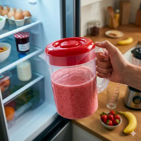 Jarra de Suco 2 Litros Com Tampa Nitron Porta Água Refrigerante e Bebidas BPA Free Prática