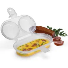 Omeleteira e Forma de Ovos Para Micro Ondas Cozimento Rápido BPA Free Nitron Prática