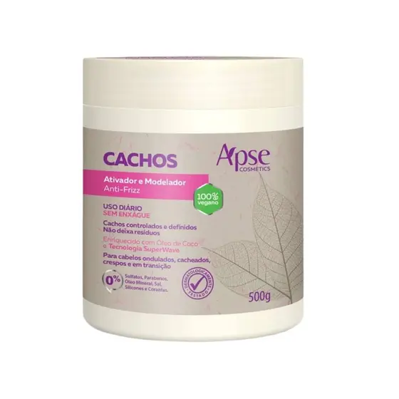 Ativador E Modelador Anti-frizz Cachos 500g - Apice Vegano Finalizador