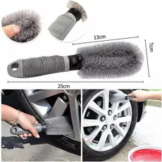 Escova de Limpeza de Rodas de Carro Profissional Limpeza de Pneus Cuidado Automático de Detalhamento