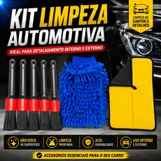 Kit Limpeza Automotiva Detalhamento Veicular Completo