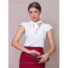 Blusa Crepe, Gravatinha