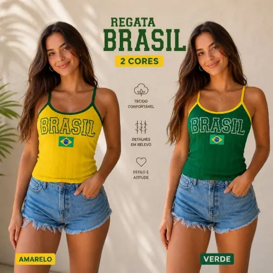 Regata Feminina Blusinha Academia Canelada Básica Verão Brasil