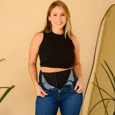 Calça Jeans Feminina Com Cinta Lipo  Premium Cintura Alta