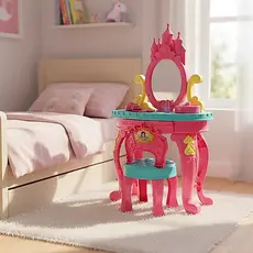 Penteadeira Infantil Princesas Com Acessórios Brinquedo Rosa Oferta Entrega FULL