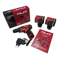 Furadeira/Parafusadeira 12V c/ 2 Baterias - Rilit