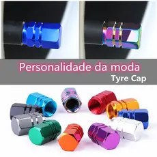 4 Peças tampa De pneu De 5 Cores À Prova D'água Acessórios Para Rodas De carro Tampas De Válvula Caminhões Bicicletas Li