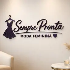 Logomarca em MDF Cortado e Pintado 1,20m
