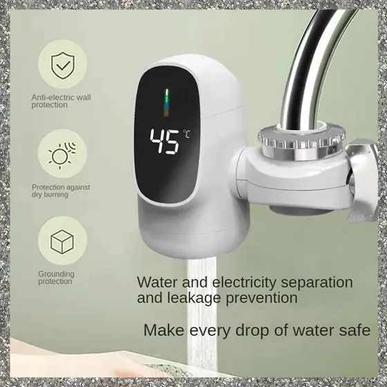 3000W Instant Electric Hot Water Aquecedor Torneira Display Digital Aquecimento De Água Para De Banheiro