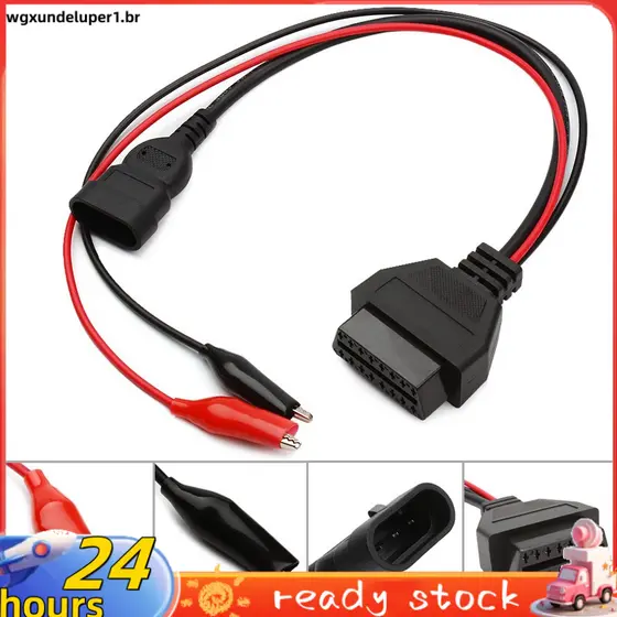 Para fiat 3 Pinos Alfa Lancia A 16 OBDII OBD2 Obd-II Adaptador De Conector Cabo De Diagnóstico