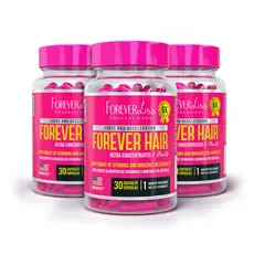 Kit Tratamento 3 Meses Forever Hair Crescimento Capilar