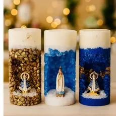 Vela Santuário Perfumada Gruta Nossa Senhora Aparecida Fátima Dia das Mães