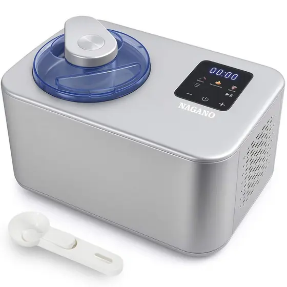 Sorveteira Expressa 1,2L Inox Sorvete Gelato Sorbet Açaí Frozen Yourgut 127v