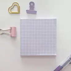 Bloco de notas Decorativo - Quadriculado - Várias cores para Bujo, Bullet e colagens