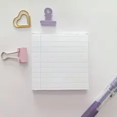Bloco de notas Decorativo - Pautado - Várias cores para Bujo, Bullet e colagens