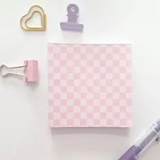 Bloco de notas Decorativo - Xadrez - Várias cores para Bujo, Bullet e colagens