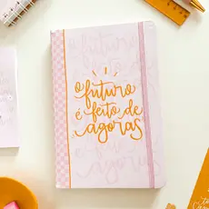 Caderneta delicada feminina A5 Papel Polen Pontilhado