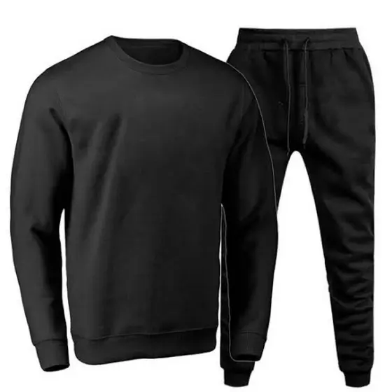 Conjunto moletom unissex Gola careca mais calça preta direto da fabrica plus size