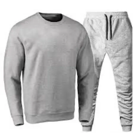 Conjuntinho na mesma cor gola careca mais calça plus size Cinza e preto