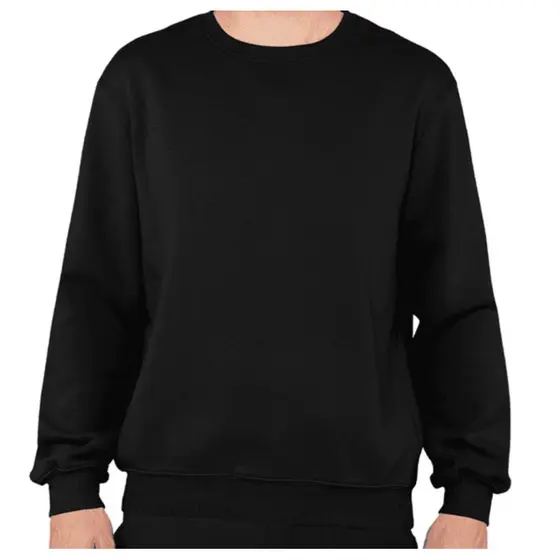 Blusa moletom gola careca plus size Unissex
