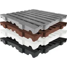 kit 04 ou 1 und Piso Plástico, Estrado de Plástico 50x50x4,5 cm, Deck de Plástico, Palete Plástico