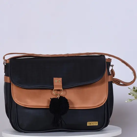 Bolsa Maternidade Roma G Preto/Bronze - 01 Peça