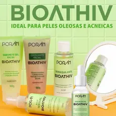 LINHA BIOATHIV VERDE - SKINCARE IDEAL PARA PELE OLEOSA E ACNEICA QUALIDADE PARA SUA PELE - PORAN