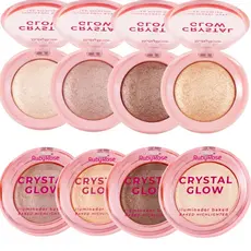 Iluminador Crystal Glow Ruby Rose - 6,5g Alta fixação e Pigmentação.