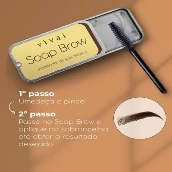 Soap Brow Modelador de Sobrancelhas Incolor Vivai