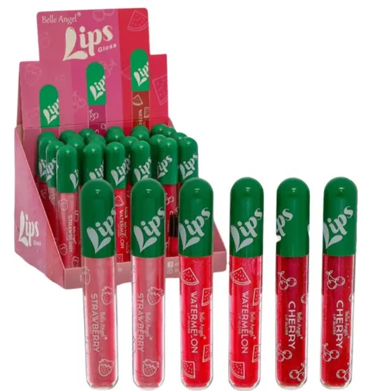 Lips Gloss Com Aroma De Frutinha + Brilho - Belle Angel